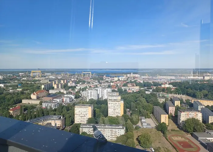 Hanza Tower Ajp Lux Lägenhet Szczecin